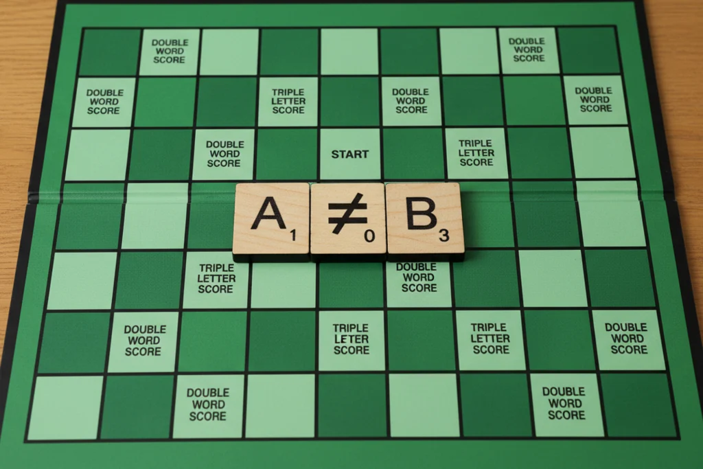 3eme pilier a ou b : lettres A ≠ B sur un plateau de jeu pour illustrer les différences en prévoyance suisse