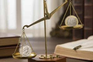 Prévision de l’évolution du taux de change franc suisse euro illustrée par une balance monétaire